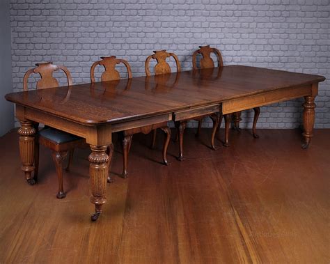 10 Seater Extending Oak Dining Table C1890 Antiques Atlas