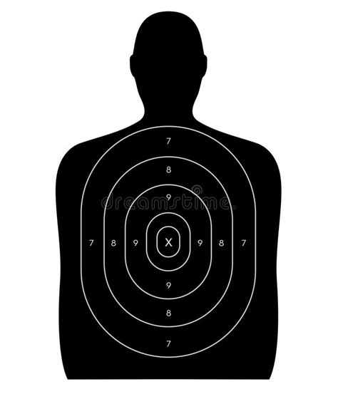 Shooting Range Human Target Stock Illustration Illustration Of