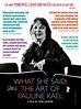 What She Said: The Art of Pauline Kael | AndersonVision