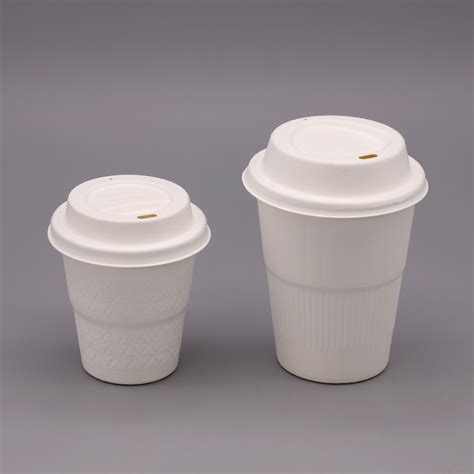 Bagasse Cup Lid 100 Eco Friendly Disposable Biodegradable China