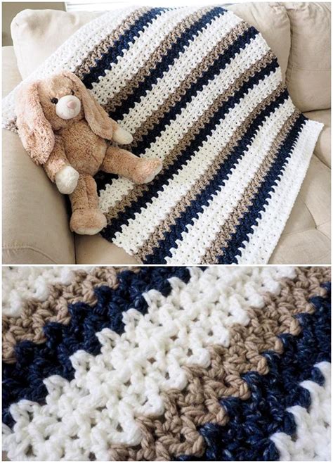 20 Easy Double Crochet Baby Blanket Patterns Free Crochet Me