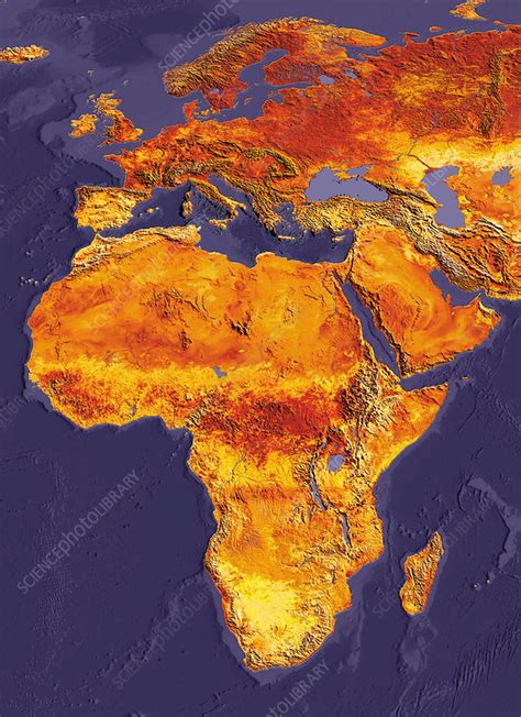 Africa And Europe Stock Image E0700433 Science Photo Library