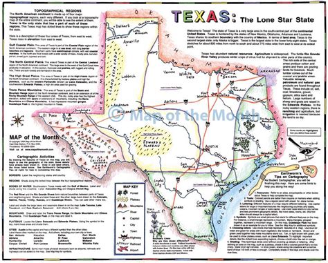 Texas Map Blank Outline Map 16 By 20 Inches Activities