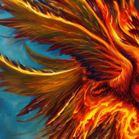 Hyperdetailed Image Of A Phoenix With Its Full Body Stable Diffusion