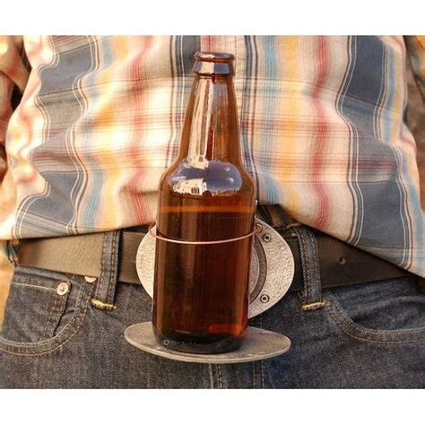 Belt Buckle Beer Holder
