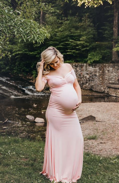 Beautiful Light Pink Maternity Gown Maternity Gown Lace Gown Lace Maternity Gown Boudoir