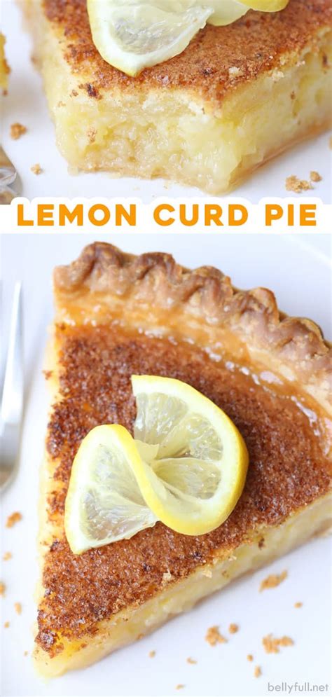 Easy Lemon Curd Pie Belly Full