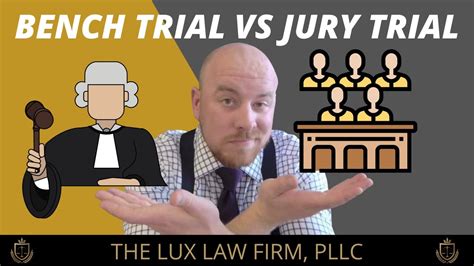 Bench Trial Vs Jury Trial Youtube