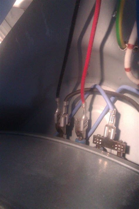 However, it doesn't mean link between the cables. Tumble dryer wiring