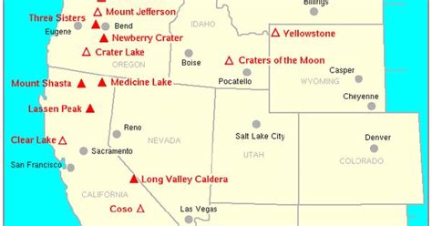Volcanoes Of The Western United States Volcano Pinterest Western