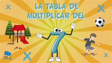 Vídeo Educativo La Tabla De Multiplicar Del 7 Happylearning