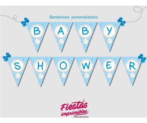 Kit Imprimible Para Baby Shower Varon Incluye Juegos Compra Y Venta