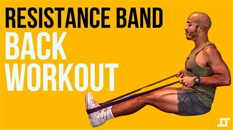 Resistance Band Back Workout 4 Back Exercise No Attachment Youtube