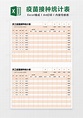 橙色简约员工疫苗接种统计表模版Excel模板下载_熊猫办公