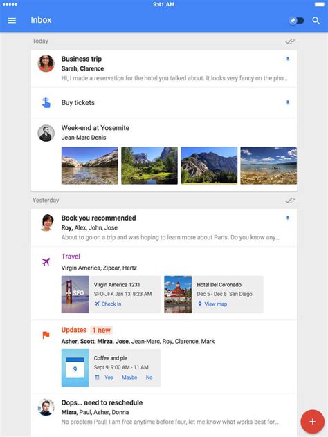 It offers you to use a real gmail email address. Google Updates 'Inbox' App With iPad Support - MacRumors
