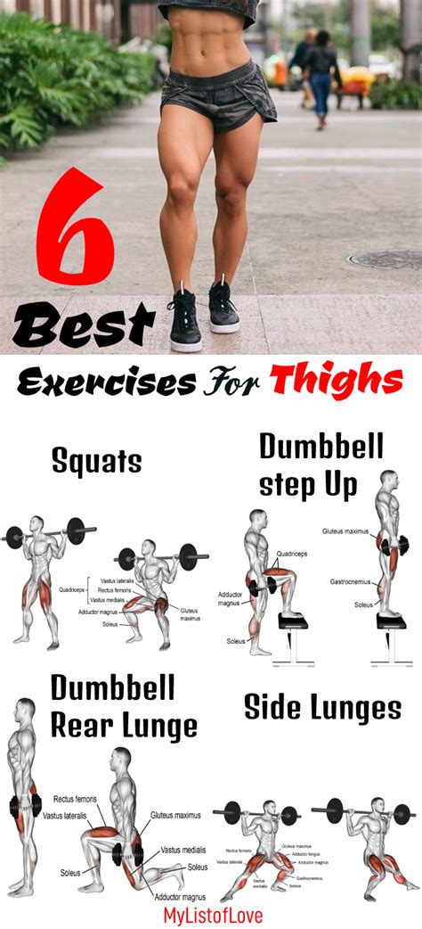 6 Best Exercises For Thighs Intense Leg Workout Thigh Exercises