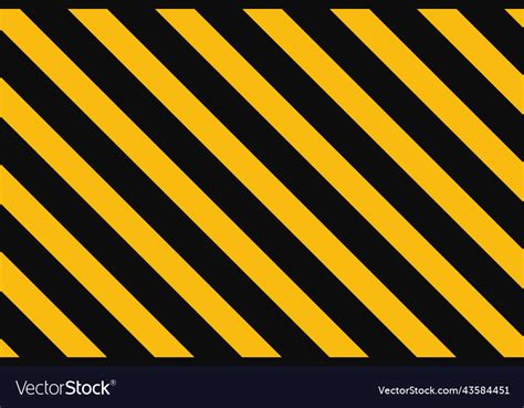 Warning Seamless Pattern With Yellow And Black Vector Image