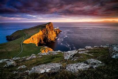 Scotland Skye Isle Neist Point Lighthouse Island