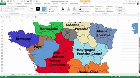 Excel Comment Créer Une Carte De France Avec Loutil