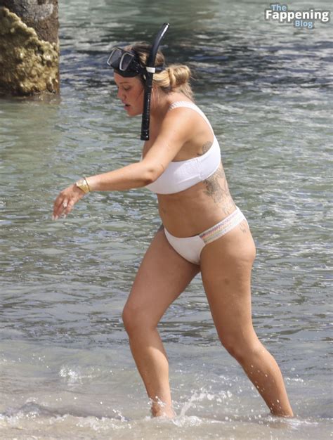 Charlotte Crosby Goes Snorkelling During A Break From Filming In