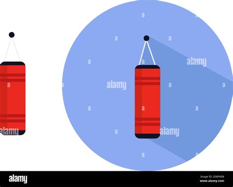 Boxing Bag Illustration Vector On White Background Stock Vector Image