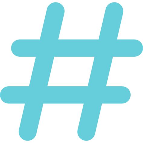 Hashtag Free Social Icons