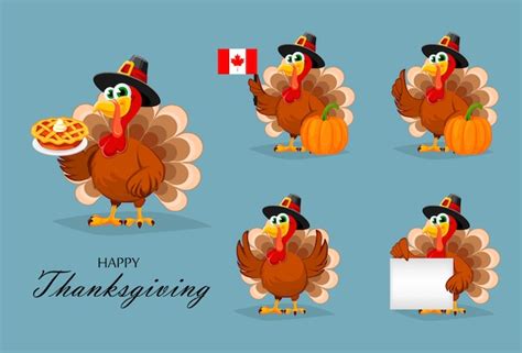 Premium Vector Happy Thanksgiving Thanksgiving Turkey