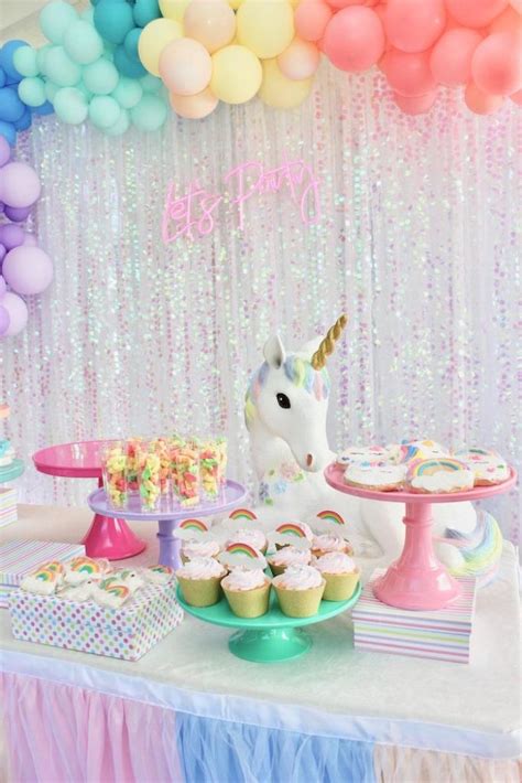 Karas Party Ideas Glitter And Unicorns Birthday Party Karas Party Ideas