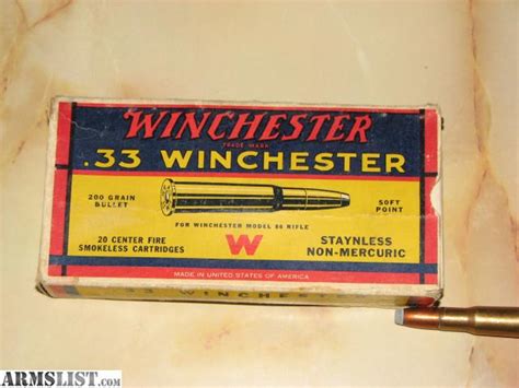 Armslist For Sale Winchester 33 Wcf 2 20 Round Boxes