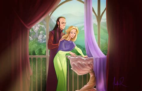 Celebrian And Elrond By Ancalinar On Deviantart The Hobbit Middle