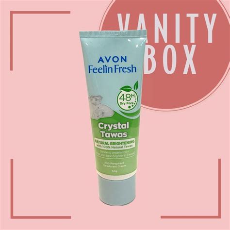 Avon Feelin Fresh Anti Perspirant Deodorant Cream 55g Crystal Tawas
