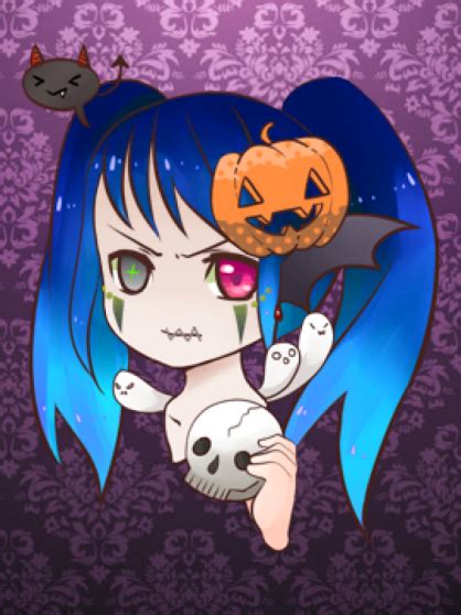 Halloween Chibi Girl By 14ladybuggirl On Deviantart