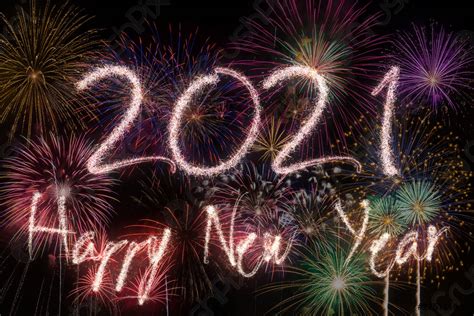 2021 New Year Fireworks Background Stock Photo 2751116 Crushpixel