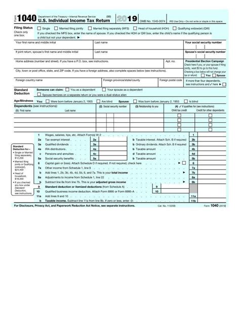 The New 2019 Form 1040 Sr Us Tax Return For Seniors Generally Mirrors