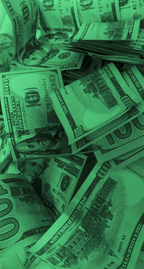 Green Money Hundred Dollar Bills Wallpapergreen Filter Green Led