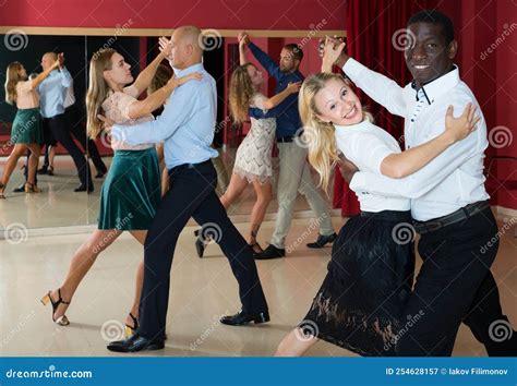 People Learning To Dance Waltz Stock Image Image Of Class Music