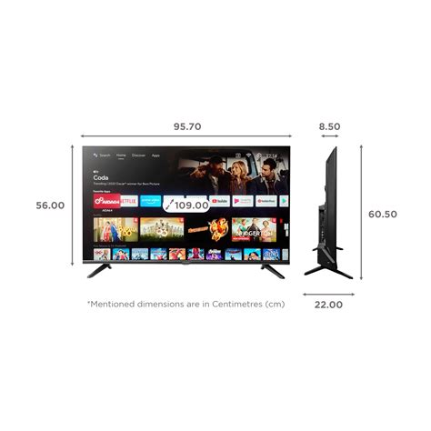 Buy Croma 109 Cm 43 Inch Full HD LED Smart Android TV With Google