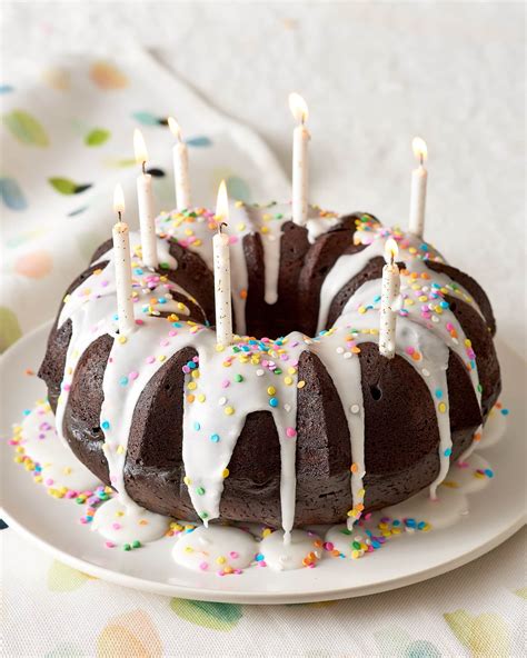 Recipe Birthday Bundt Cake Recipe Homemade Milk Chocolate Bundt Cake Decorations