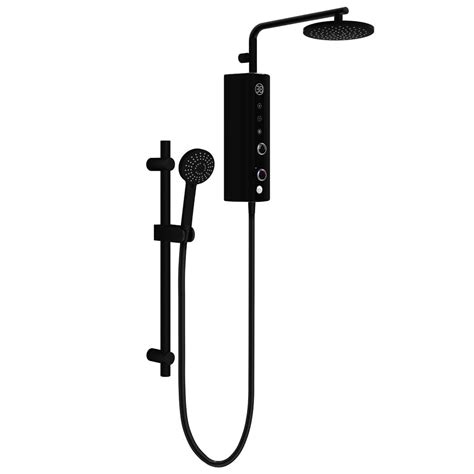 Aquas Indulge Touch Flex Smart 9 5kw Matte Black Electric Shower A000396 Victorian Plumbing Uk