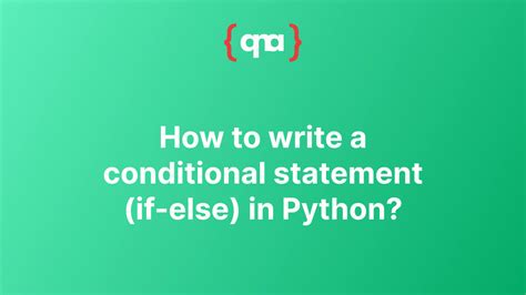 Python Conditional Statements If Else Syntax Guide Pythonqna