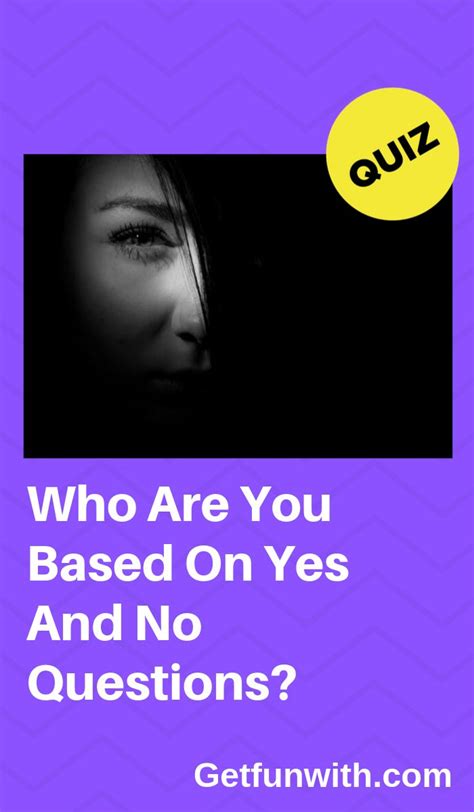 Who Are You Based On Yes And No Questions Fun Personality Quizzes Quizzes For Fun Teenage