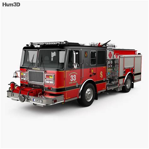 Seagrave Marauder Ii Fire Truck 2020 3d Model Vehicles On Hum3d