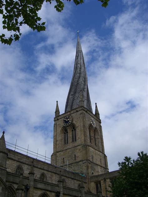 The Spiral Spire Of The Church Chesterfield Middle Engla Flickr