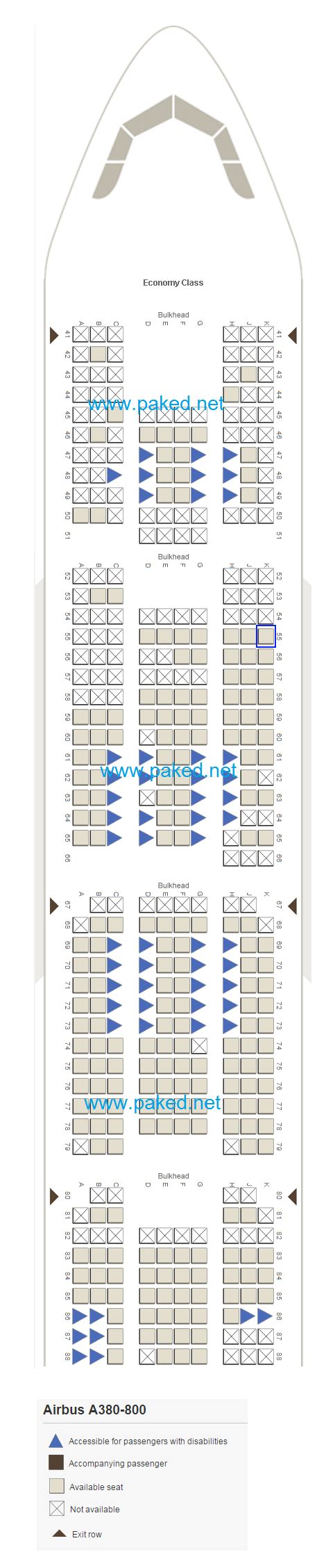 29 A380 Emirates Seat Map Online Map Around The World