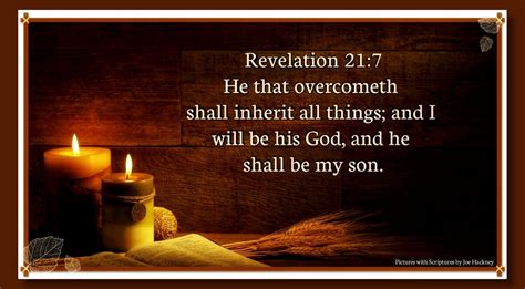 Revelation 217 Kjv He That Overcometh Shall Inherit All Things And I