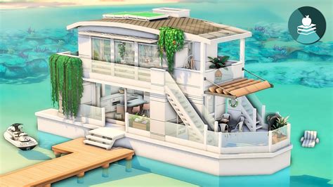 Modern Sulani Boat ⚓ The Sims 4 High School Years Speed Build No Cc