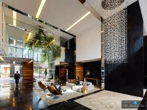 The Sunlit Double Lobby Of The Luxury Hyde Apartment Building In Sydney