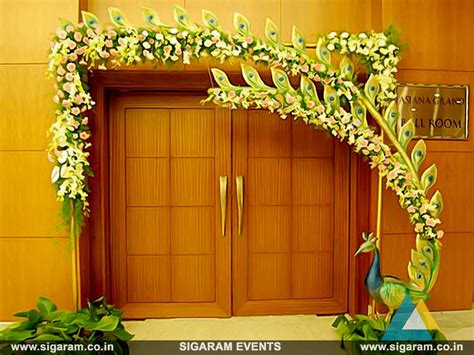 Wedding And Reception Door Entrance Decorations In Pondicherry Chennai