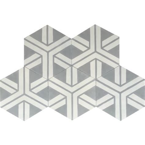 Hexagonal Lanza Cement Tiles