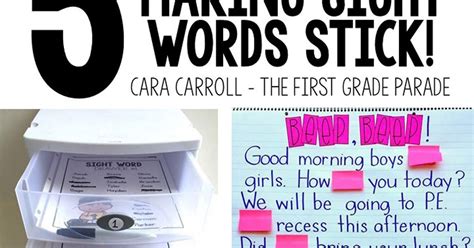 Today Were Talking All About Sight Words Specifically My Top 5